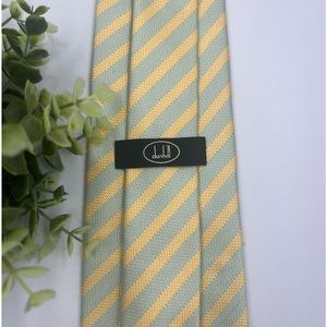 Dunhill Mens Designer 100% Silk Spring Summer Tie Business Casual Office Used